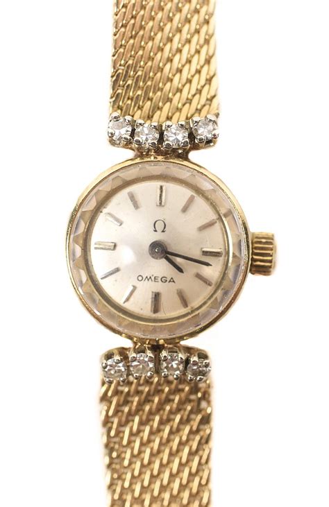 omega womens watch price|14k gold omega ladies watch.